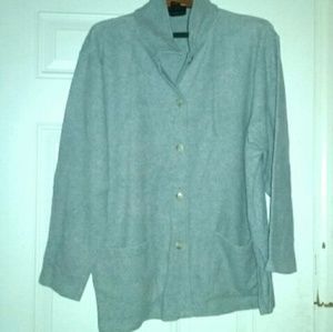 Donated: Periwinkle blue cardigan by Ellen Tracy